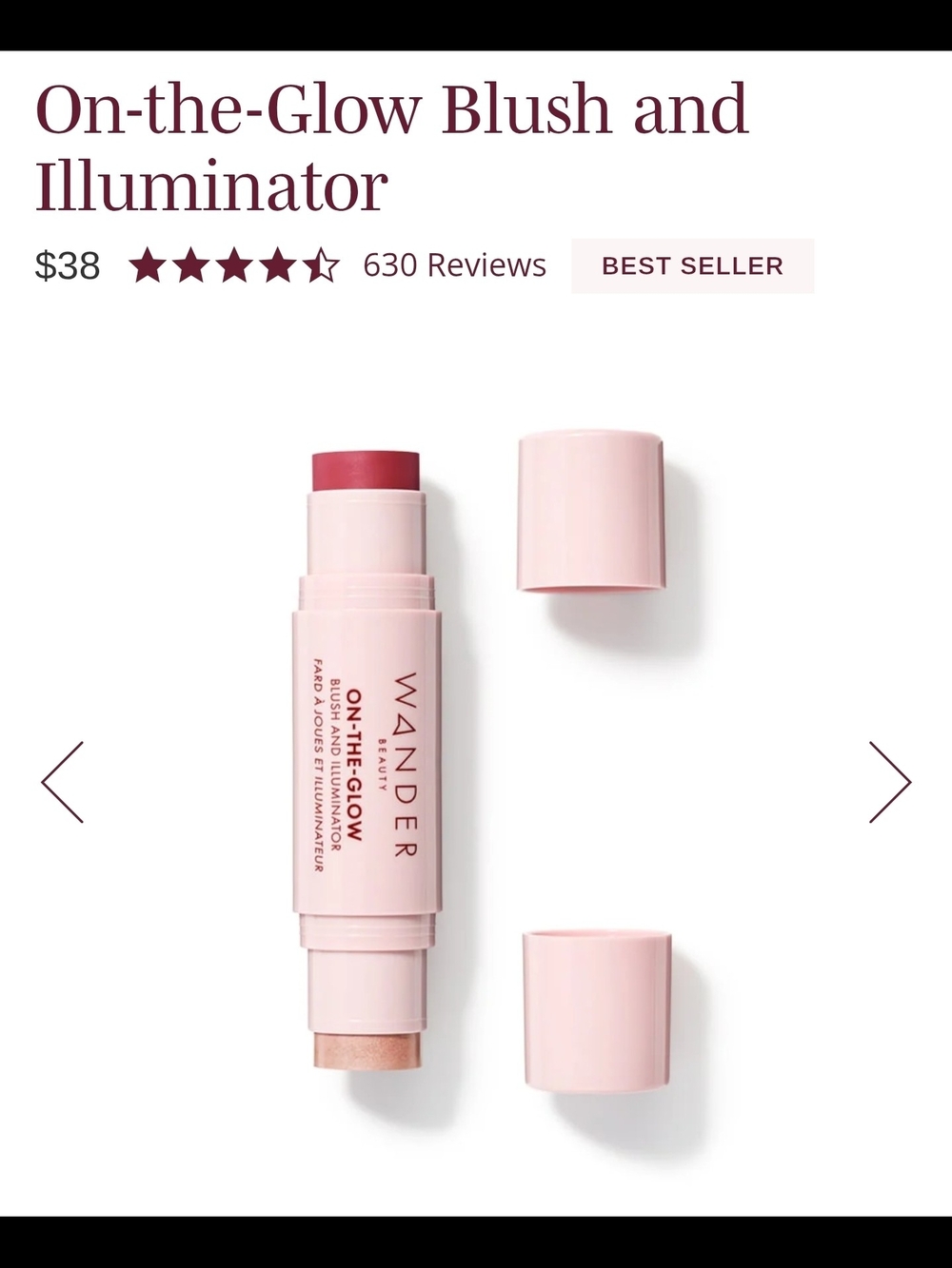 Wander Beauty On-the-Glow Blush and Illuminator -